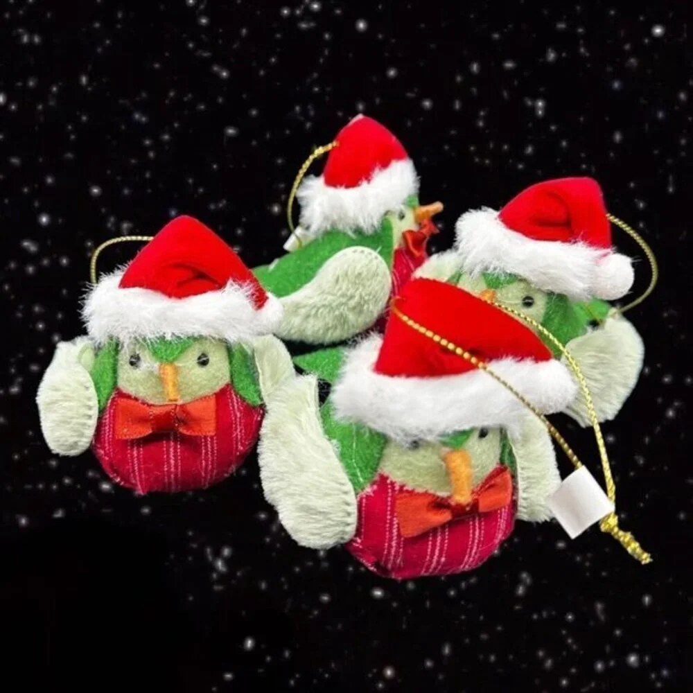 Wondershop 2022‎ Christmas Bird Ornaments from Target Wondershop 4 Set 3”T